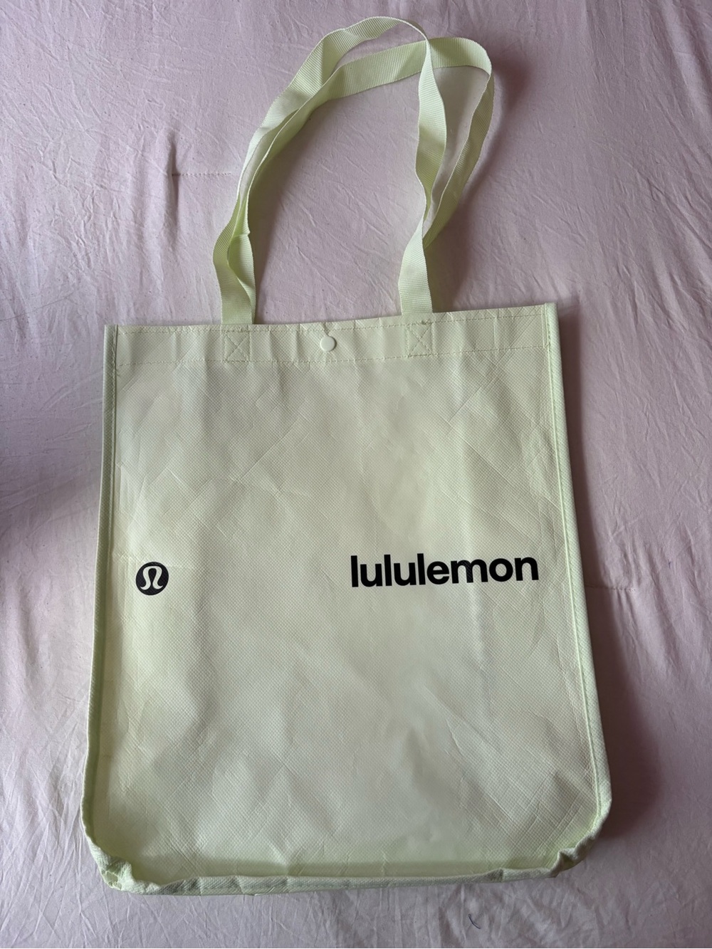 lululemon athletica Pale Green Logo Tote
